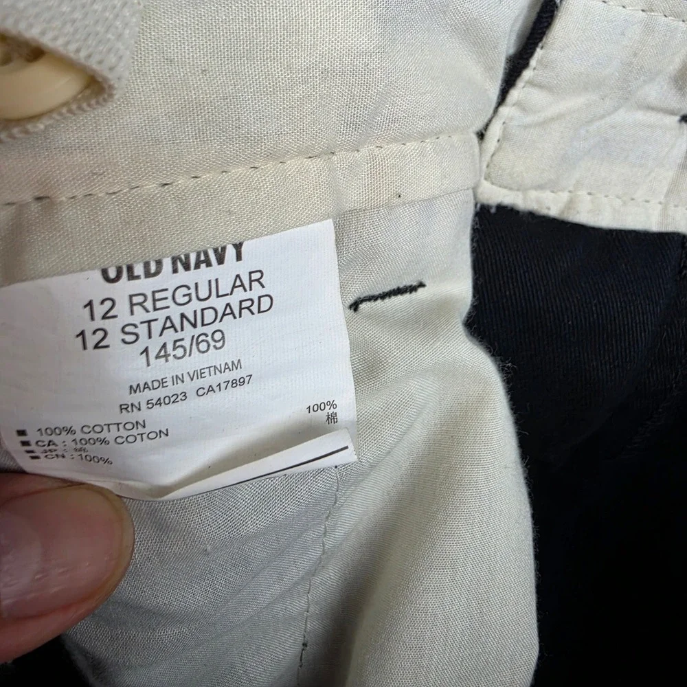 Old Navy NWT Boys Black Cargo Shorts Regular Cotton Twill 952932-04-1 Size 12